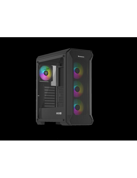 Počítačová skriňa Genesis IRID 505 ARGB V2/Midi Tower/Transpar./Čierna
