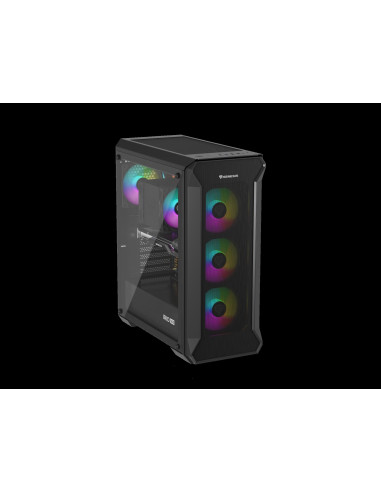 Počítačová skriňa Genesis IRID 505 ARGB V2/Midi Tower/Transpar./Čierna