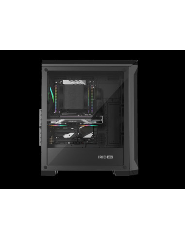 Počítačová skriňa Genesis IRID 505 ARGB V2/Midi Tower/Transpar./Čierna