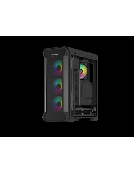 Počítačová skriňa Genesis IRID 505 ARGB V2/Midi Tower/Transpar./Čierna