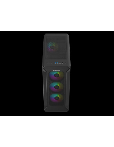 Počítačová skriňa Genesis IRID 505 ARGB V2/Midi Tower/Transpar./Čierna