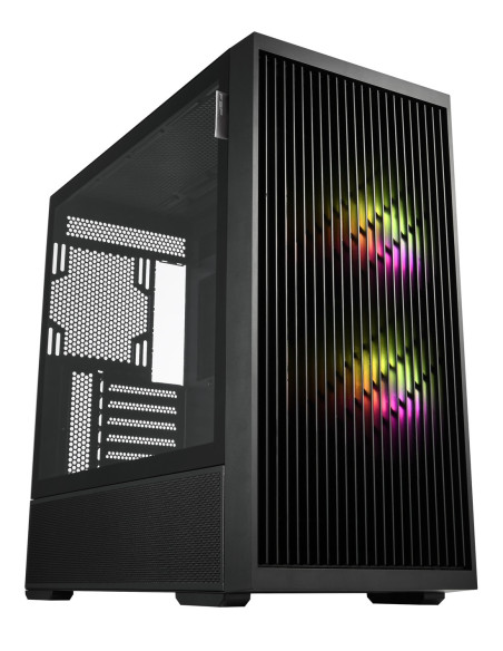 FSP M330-BA/Midi Tower/Transpar./Čierna