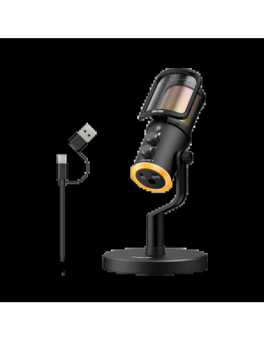 GENIUS mikrofón MIC-S400U, čierna