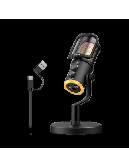 GENIUS mikrofón MIC-S400U, čierna