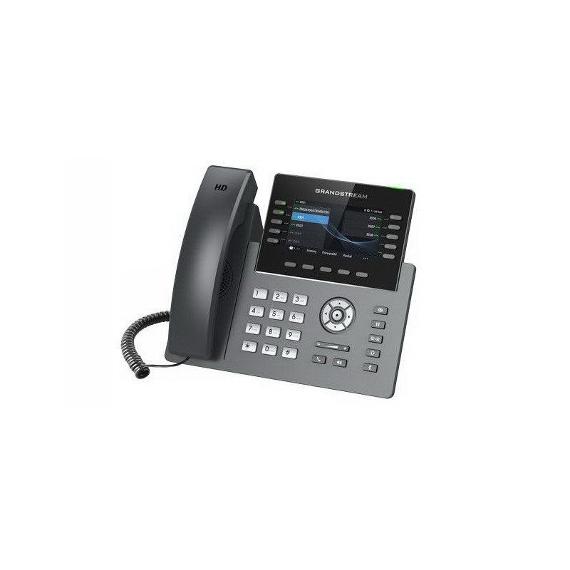 Grandstream GRP2615 SIP telefón, 4.3" TFT bar. displej, 5 SIP účtov, 10 prog. hr., 2x1Gb, WiFi, BT