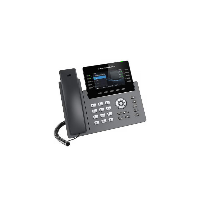 Grandstream GRP2615 SIP telefón, 4.3" TFT bar. displej, 5 SIP účtov, 10 prog. hr., 2x1Gb, WiFi, BT