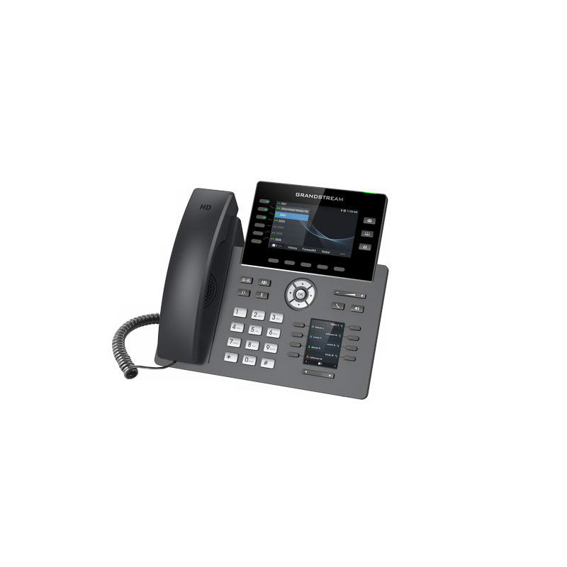 Grandstream GRP2616 SIP telefón, 2xdisplej, 4.3 "a 2.4", 6 SIP účty, 24 pr.tl., 2x1Gb, WiFi, BT, USB