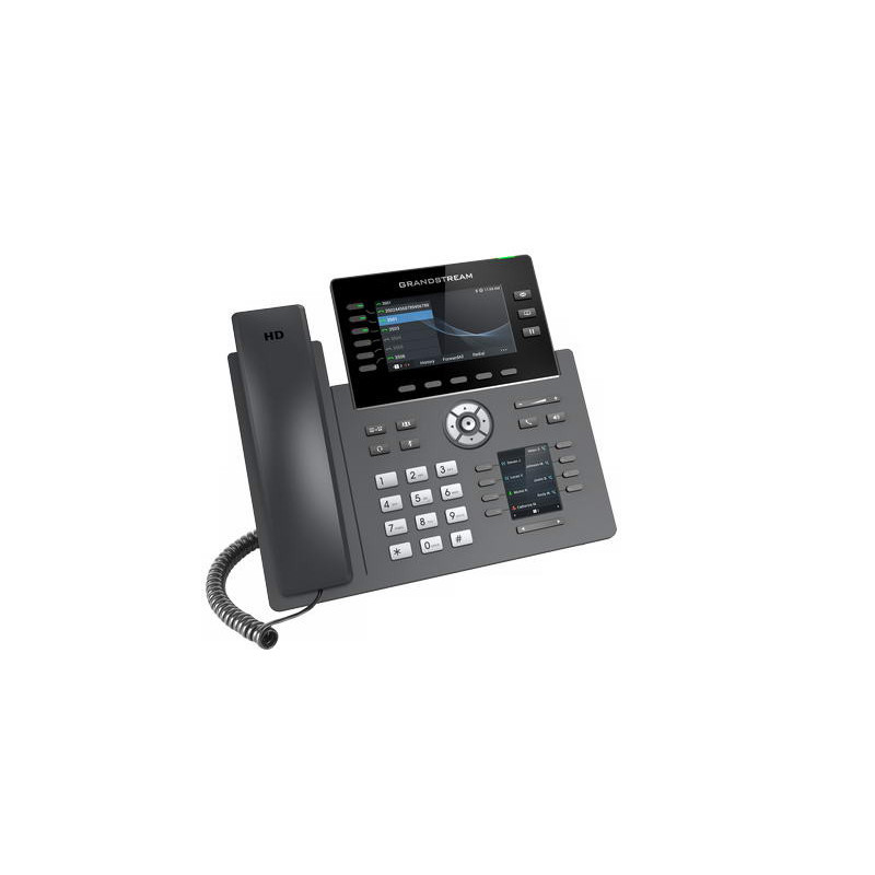 Grandstream GRP2616 SIP telefón, 2xdisplej, 4.3 "a 2.4", 6 SIP účty, 24 pr.tl., 2x1Gb, WiFi, BT, USB