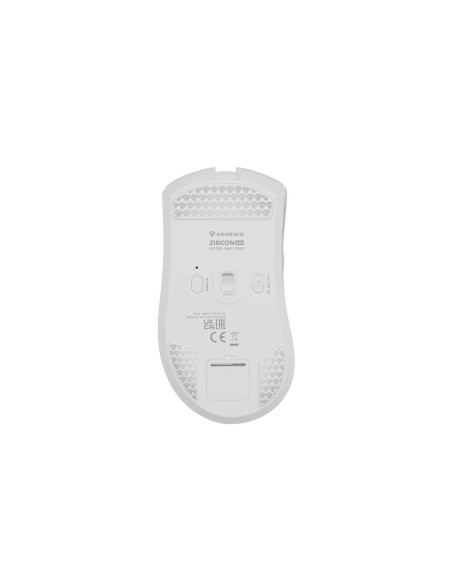 Herná bezdrôtová myš Genesis ZIRCON 880/Herná/Optická/12 000 DPI/USB+BT/Biela