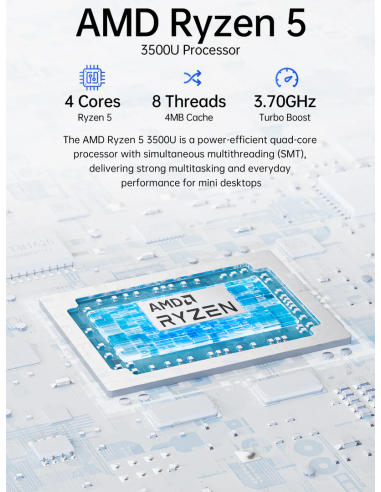GMKtec G10 Mini PC AMD Ryzen™ 5 3500U