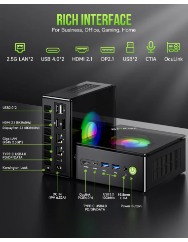 GMKtec NucBox K11 Mini PC AMD Ryzen™ 9 8945HS