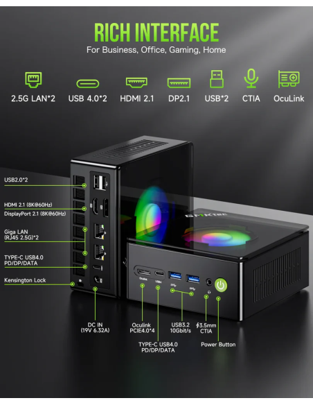 GMKtec NucBox K11 Mini PC AMD Ryzen™ 9 8945HS