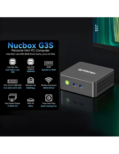 GMKtec NucBox G3S Mini PC Intel® Alder Lake N95