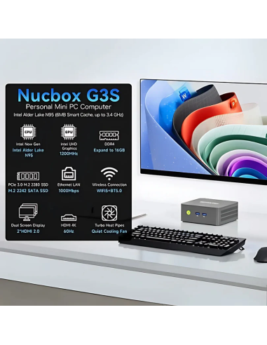 GMKtec NucBox G3S Mini PC Intel® Alder Lake N95