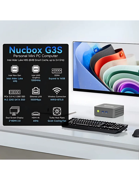 GMKtec NucBox G3S Mini PC Intel® Alder Lake N95