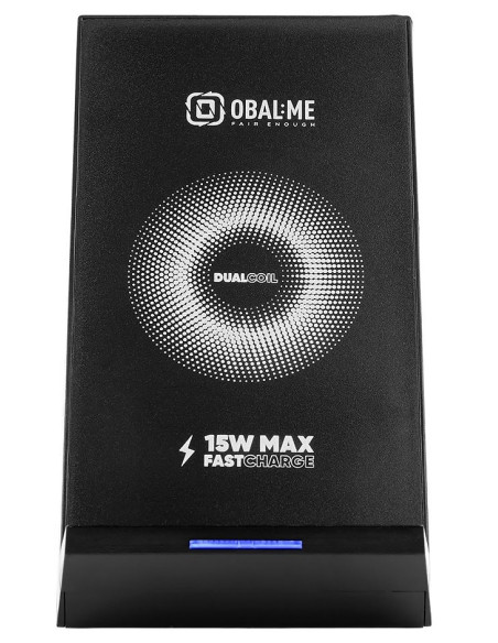 OBAL:ME StandCharger Bezdrátový Nabíjecí Stojánek na Stůl 15W Black