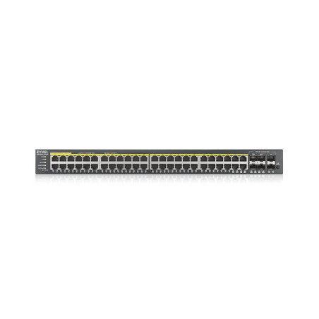ZYXEL GS2220-50HP, 48port Gb L2 Switch, 1 GbE Uplink, PoE