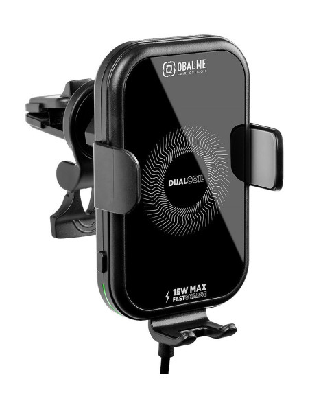 OBAL:ME GravCharger Bezdrátový Nabíjecí Držák do Auta 15W Black