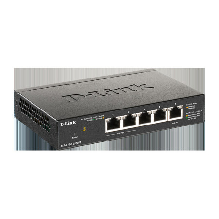 D-Link DGS-1100-05PDV2 5-port Gigabit PoE Smart Managed Switch with 1 PD port