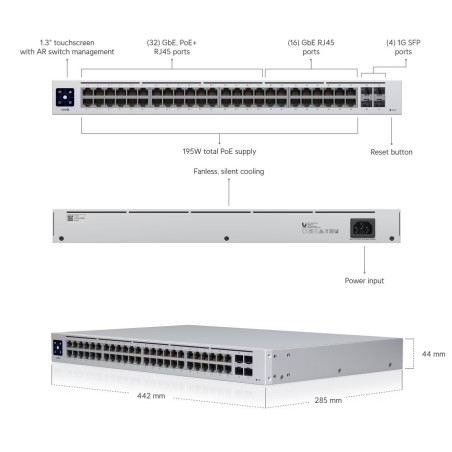 Ubiquiti USW-48-POE UniFi Switch 48 PoE