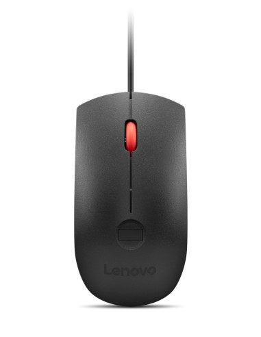 Lenovo Fingerprint Biometric USB Mouse Gen 3/Kancelárska/Optická/2 000 DPI/Drôtové USB-A/Čierna