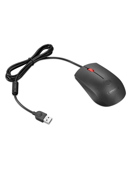 Lenovo Fingerprint Biometric USB Mouse Gen 3/Kancelárska/Optická/2 000 DPI/Drôtové USB-A/Čierna