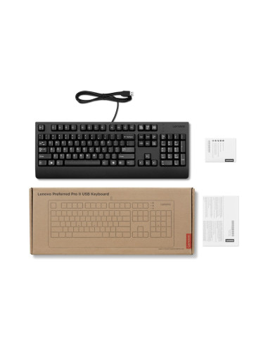 Lenovo Preferred Pre II USB Keyboard AI US/Drôtové USB-A/US/Čierna