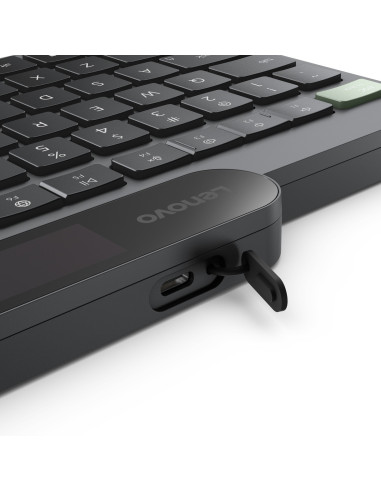 Lenovo Self-Charging Bluetooth Keyboard-Czech/Bezdrátové Bluetooth/CZ/Černá