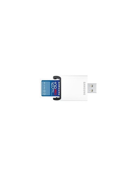 Samsung/SDXC/128GB/USB 3.0/USB-A/Class 10/+ Adaptér/Modrá