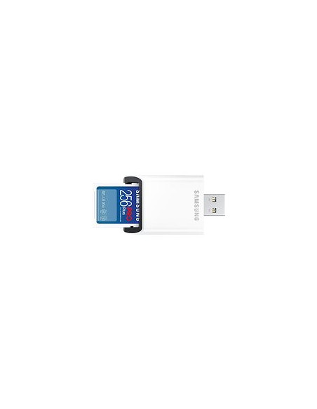 Samsung/SDXC/256GB/USB 3.0/USB-A/Class 10/+ Adaptér/Modrá