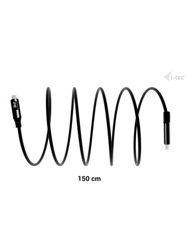 i-tec Thunderbolt 4/USB4 Class Pro Cable 240W s LCD (40Gbps, 150cm)