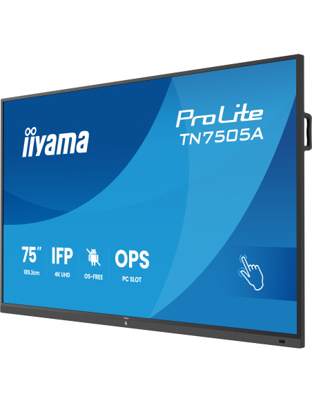 75" iiyama TN7505A-B1AG: IPS, 4K, no Android