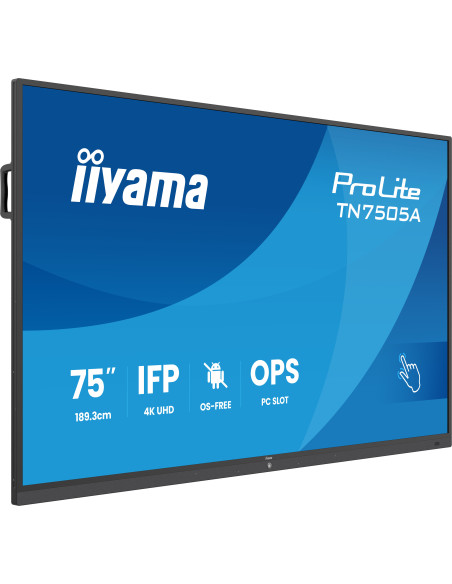 75" iiyama TN7505A-B1AG: IPS, 4K, no Android