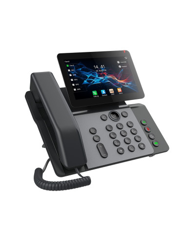 Fanvil V66 SIP telefón, 7" bar.disp., WiFi, BT, dual Gbit, PoE, H.264