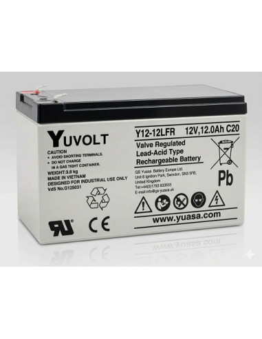 Yuasa YUVOLT Y12-12FR F2 VdS (12V; 12Ah)