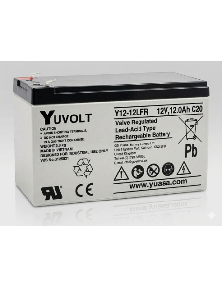 Yuasa YUVOLT Y12-12FR F2 VdS (12V; 12Ah)
