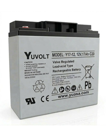 Yuasa YUVOLT Y17-12FR M5 VdS (12V; 17Ah)