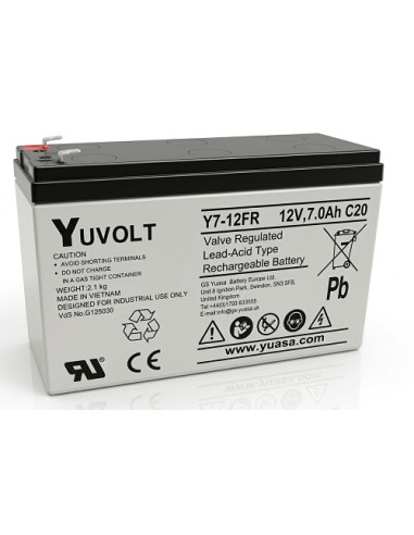 Yuasa YUVOLT Y7-12FR VdS (12V; 7Ah, F1)
