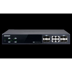 QNAP riadený switch QSW-M804-4C: 8x 10G port SFP+ (4x SFP+ a 4x kombinované SFP+ / RJ-45)