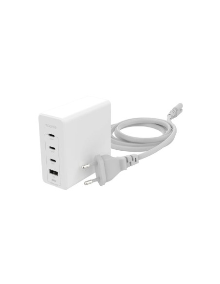 Mophie sieť. adaptér GaN, USB-C/PD/ HUB, 120W - biela