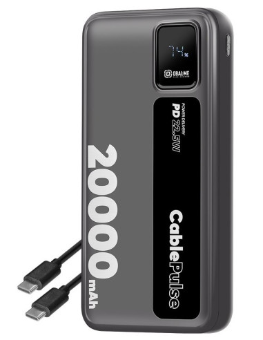 OBAL: ME CablePulse Powerbanka 20000mAh 22,5 W Black