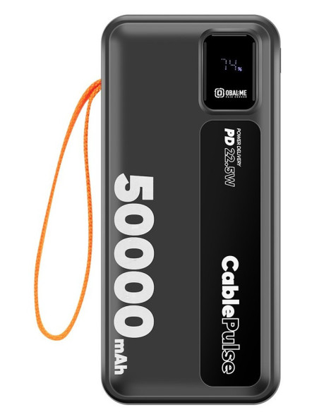 OBAL: ME CablePulse Powerbanka 50000mAh 22,5 W Black
