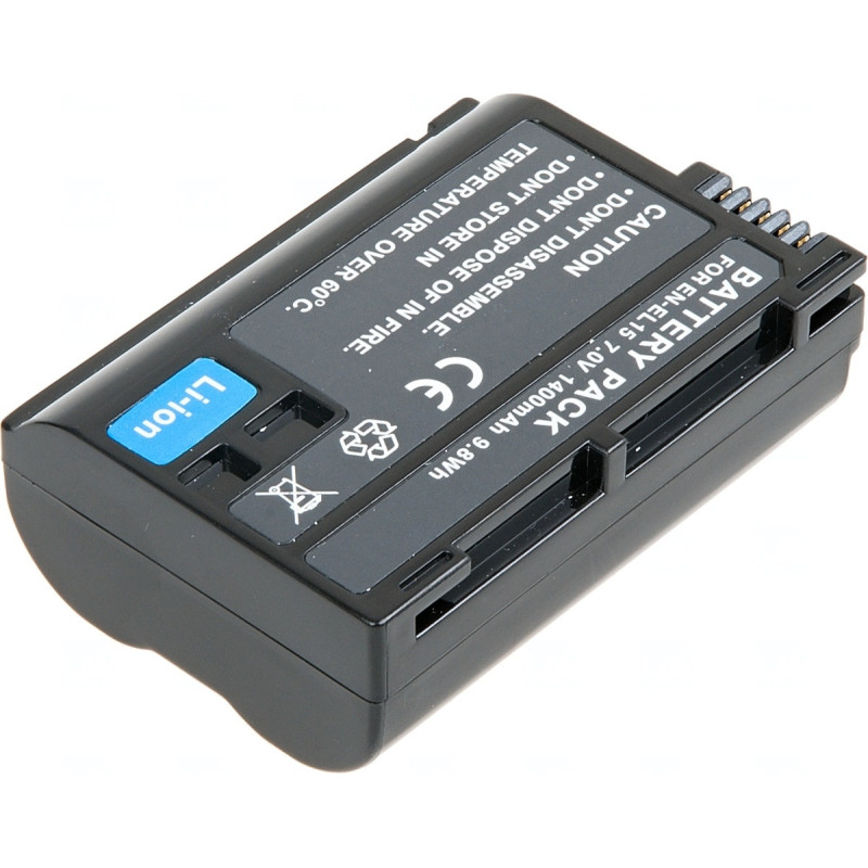 Batéria T6 Power Nikon EN-EL15, EN-EL15a, EN-EL15e, EN-EL15b, 1400mAh, 9,8Wh