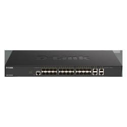 D-Link DXS-1210-28S 24 x 10 G SFP+ portov + 4 x 10 G Base-T portov Smart Managed Switch