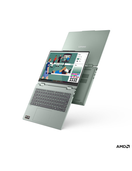 Lenovo IdeaPad 5 2-in-1/14AHP11/R7-250/14"/WUXGA/T/16GB/512GB/AMD int/W11H/Breeze Moss/2R
