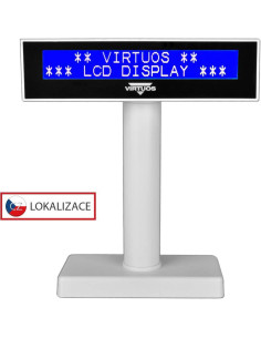 LCD displej Virtuos FL-2026MB 2x20, USB biely