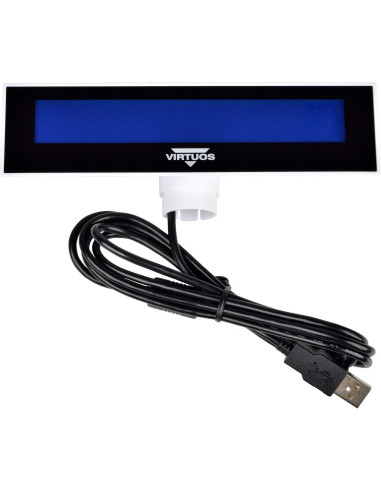 LCD displej Virtuos FL-2026MB 2x20, USB biely