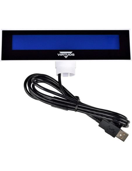 LCD displej Virtuos FL-2026MB 2x20, USB biely