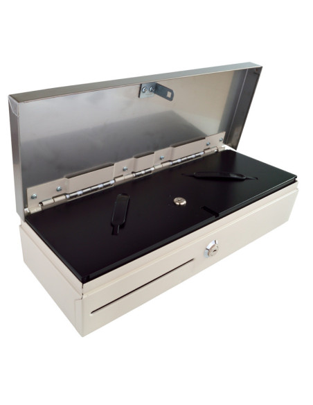 Pokladničná zásuvka flip-top FT-460C3 - s kab, biela