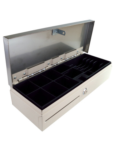 Pokladničná zásuvka flip-top FT-460C3 - s kab, biela
